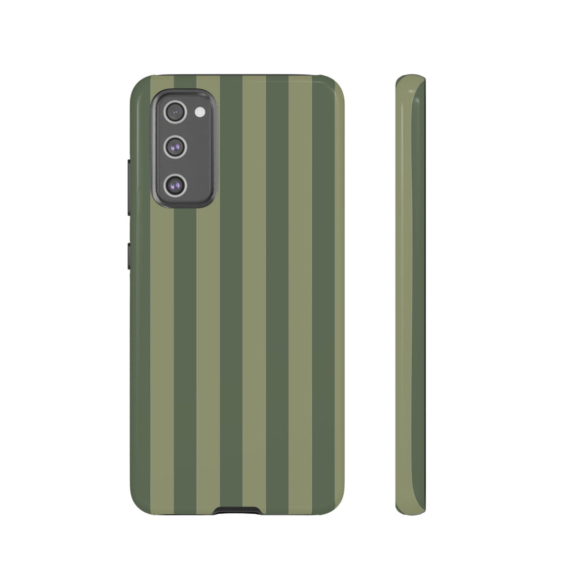 Green Stripe Pattern Phone Case - Green Phone Case - Samsung Galaxy S20 FE / Glossy
