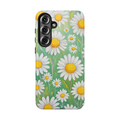 Samsung Galaxy S25 Plus / Glossy Phone Case - Daisies Floral Pattern 4 Phone Case