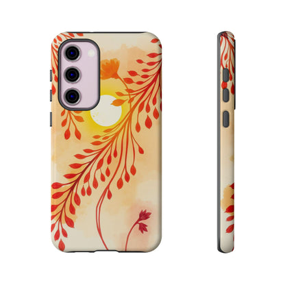 Samsung Galaxy S23 Plus / Glossy Phone Case - Boho Chic Watercolour Sunset Design Phone Case