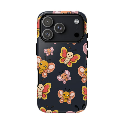 Grey Butterfly Sticker Design Phone Case - Grey Phone Case - iPhone 17 Pro / Glossy