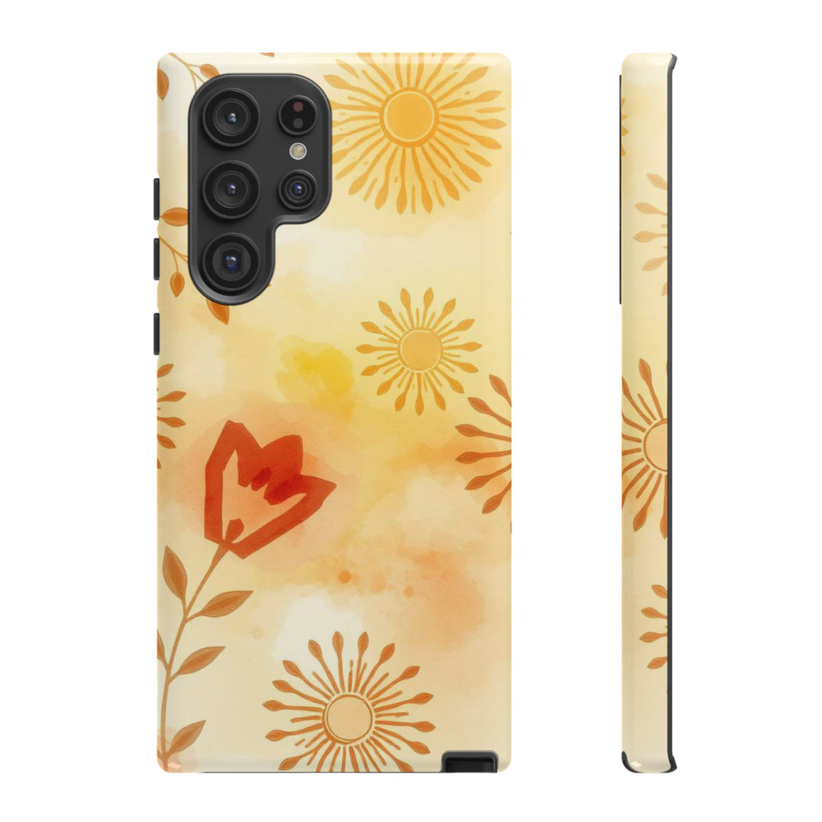 Boho Chic Watercolour Pattern Phone Case - Multicolor Phone Case - Samsung Galaxy S22 Ultra / Glossy