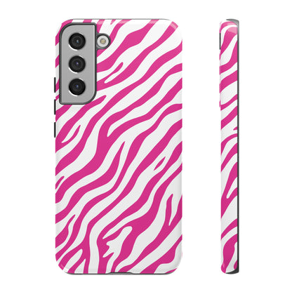 Stylish Hot Pink Zebra Print Phone Case