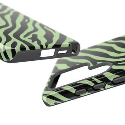 Stylish Mint Zebra Print Phone Case