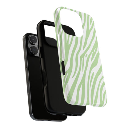Mint Tiger Print Phone Case