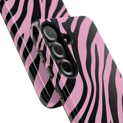 Modern Blush Zebra Print Phone Case