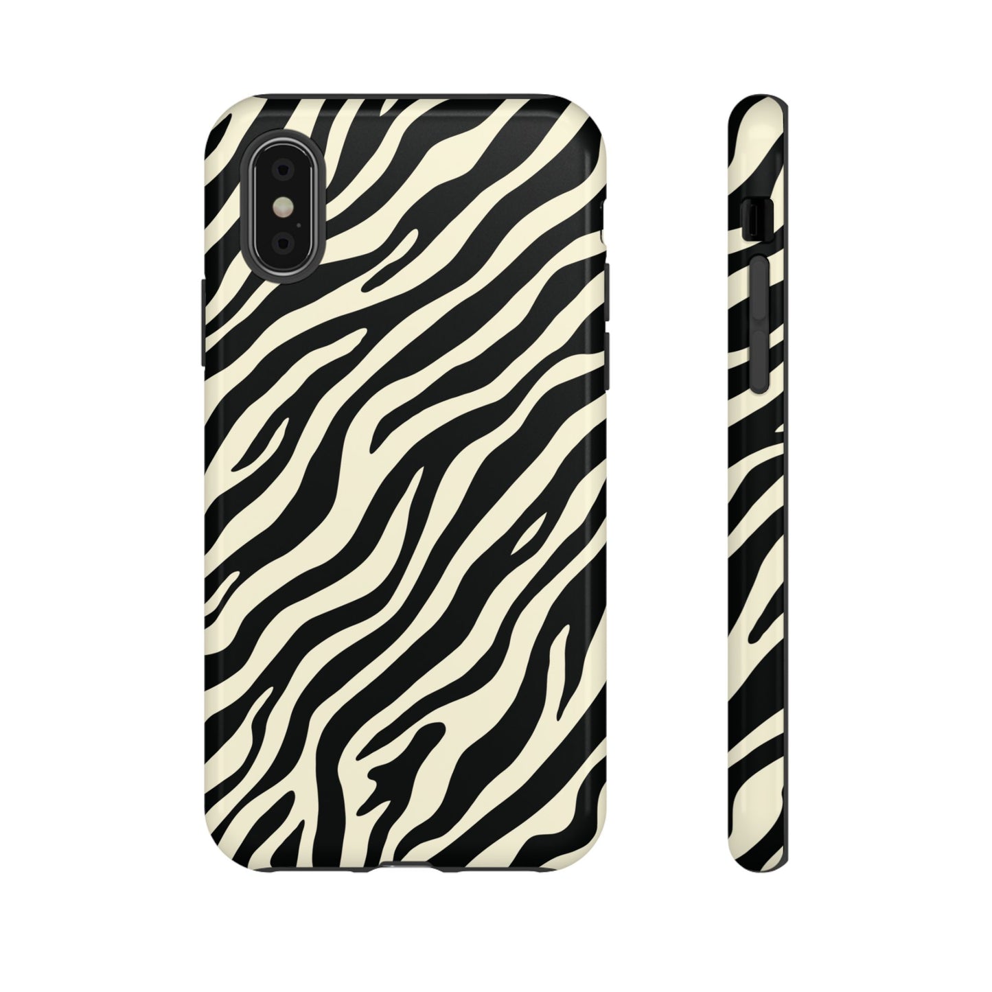 Chic Ivory Zebra Print Phone Case