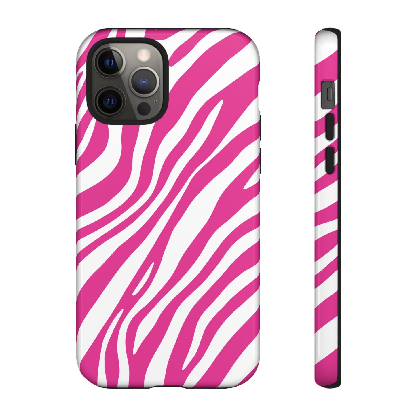 Modern Hot Pink Zebra Print Phone Case