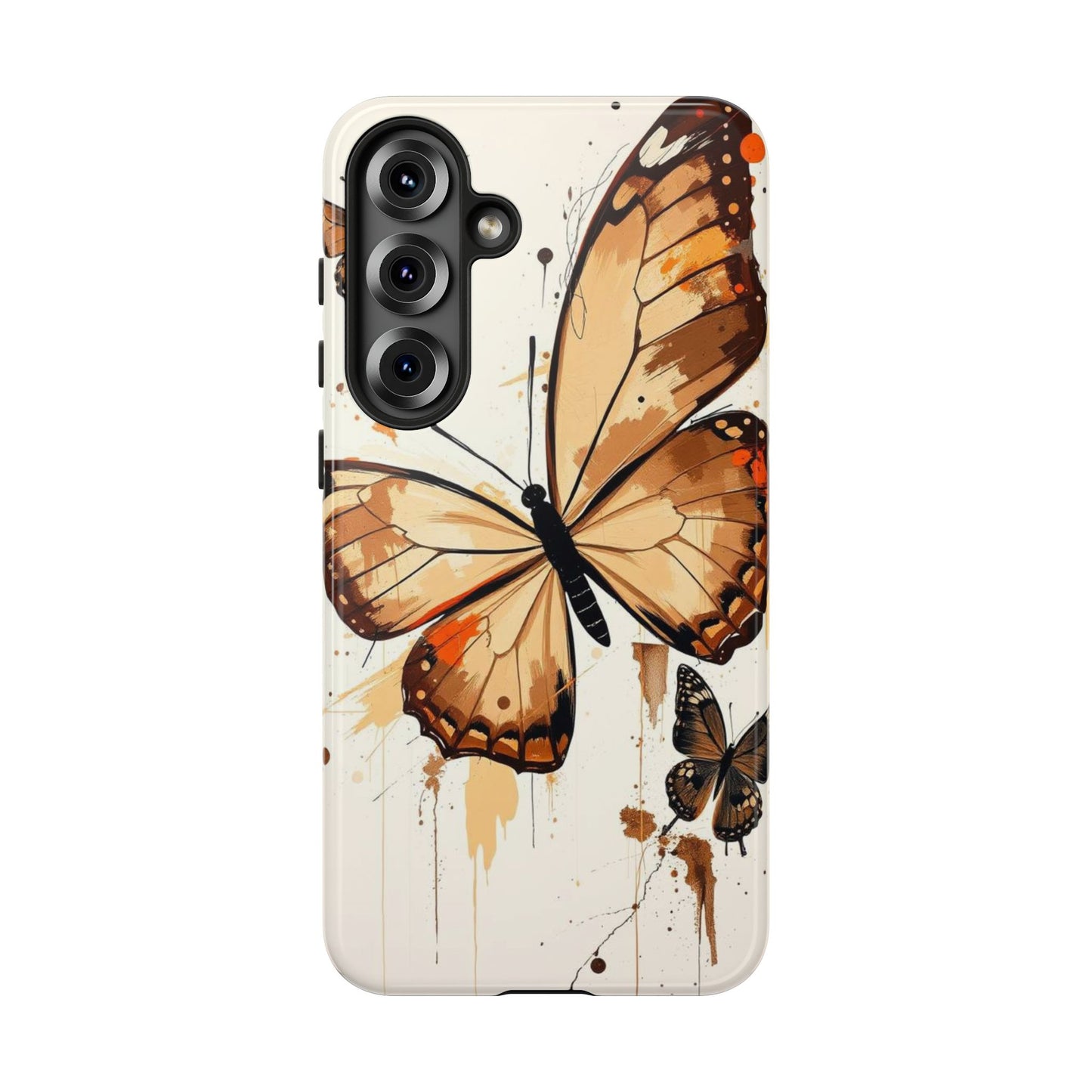 Samsung Galaxy S25 Plus / Glossy Phone Case - Acrylic Style Butterflies Design Phone Case