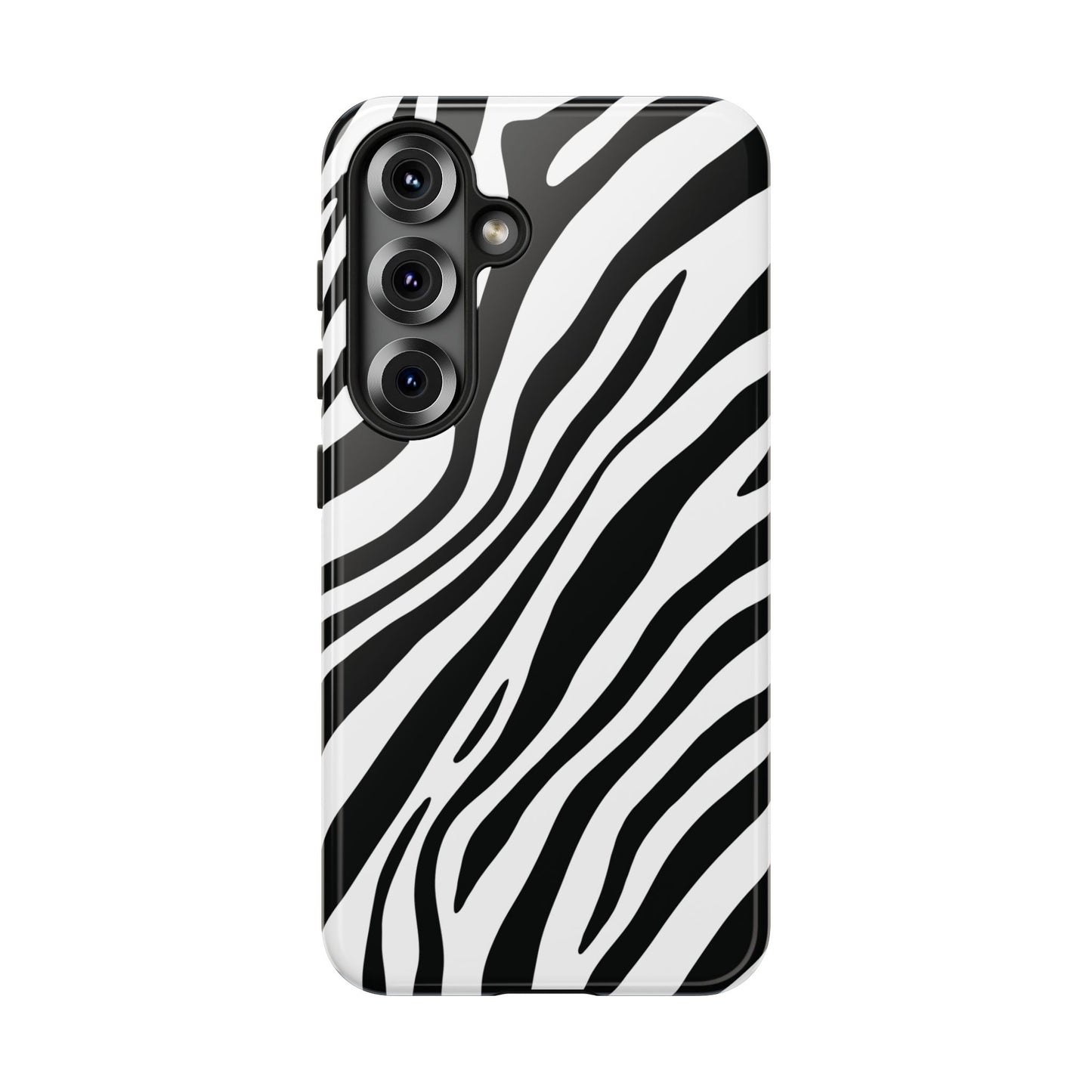 Modern Monochrome Zebra Print Phone Case