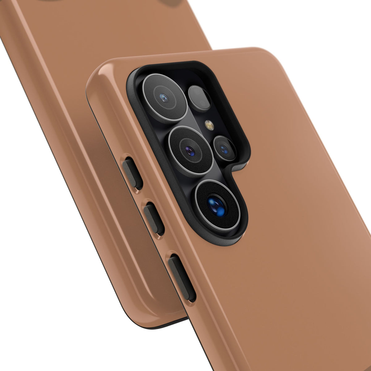 Brown Abstract Waves Protective Phone Case - Brown Phone Case