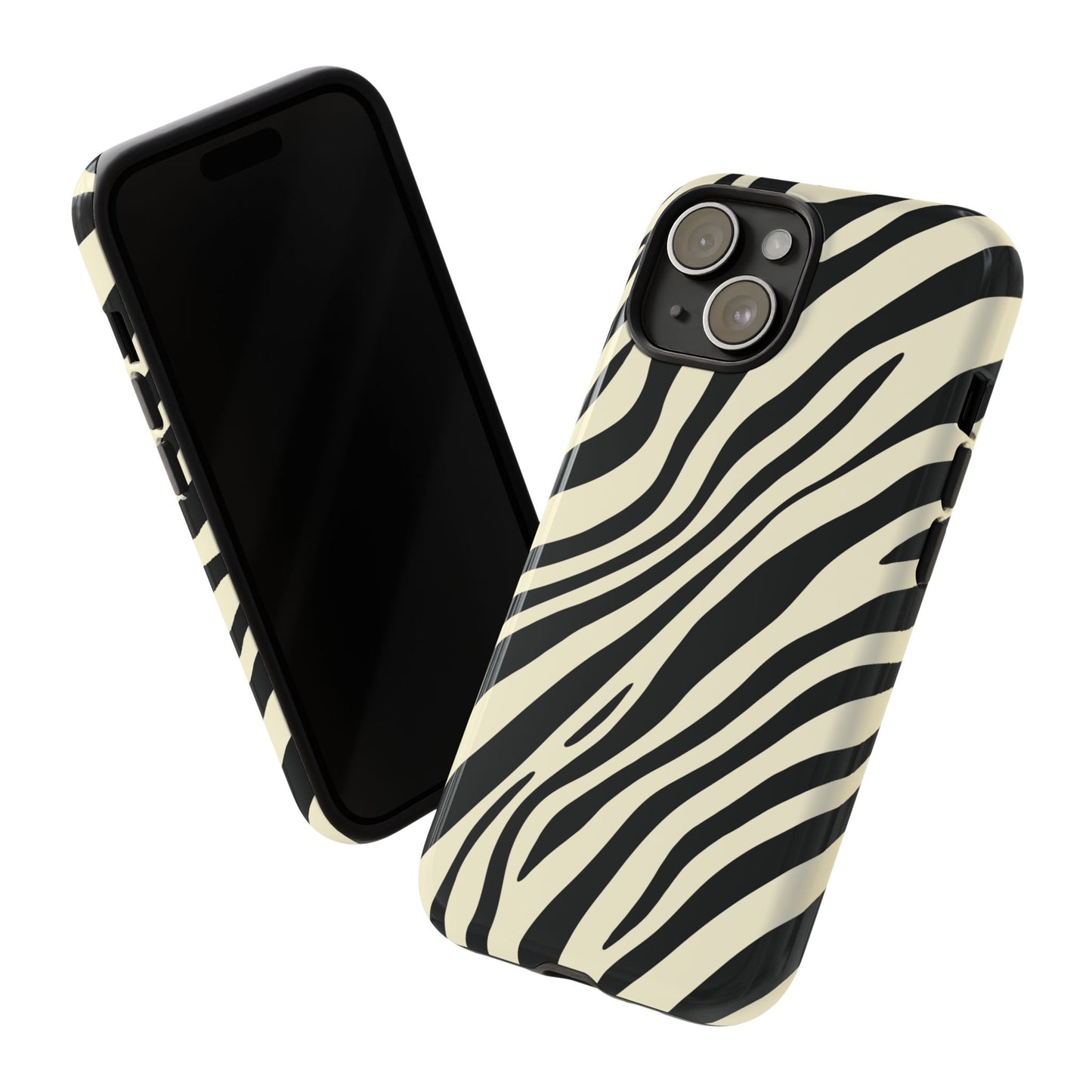 Modern Neutral Zebra Print Phone Case