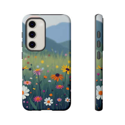 Samsung Galaxy S23 / Glossy Phone Case - Vibrant Meadow Design Phone Case