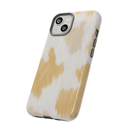 Golden Honey Cow Print Phone Case