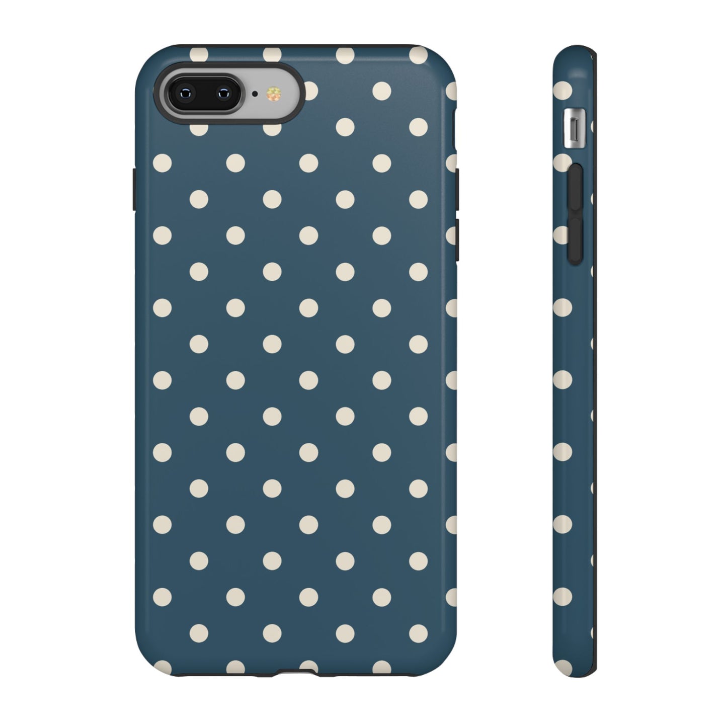 Blue & White Dot Pattern Phone Case