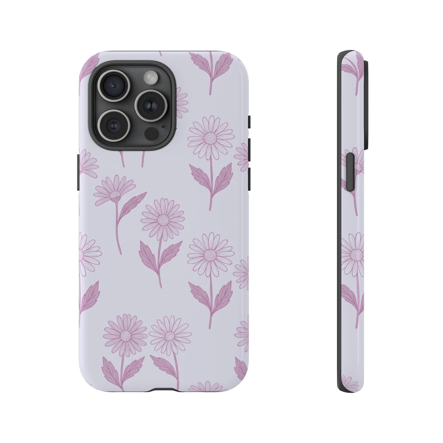 Pretty Lilac Daisy Pattern Phone Case