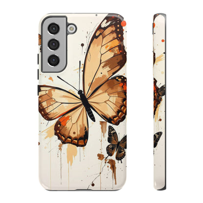 Samsung Galaxy S22 Plus / Glossy Phone Case - Acrylic Style Butterflies Design Phone Case