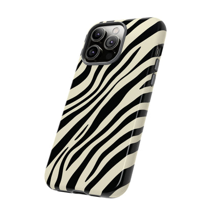 Modern Neutral Zebra Print Phone Case