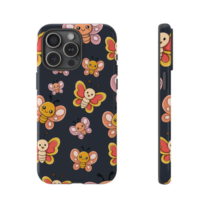 Grey Butterfly Sticker Design Phone Case - Grey Phone Case - iPhone 15 Pro Max / Glossy