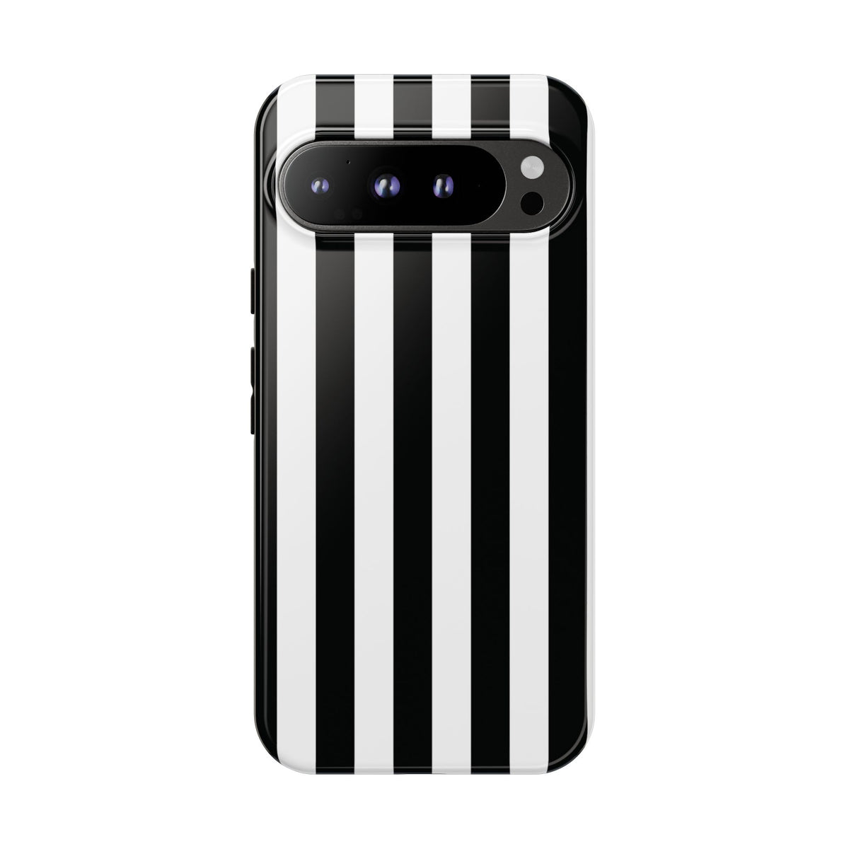 Simple Black & White Stripe Pattern Phone Case - White Phone Case - Google Pixel 9 Pro XL / Glossy