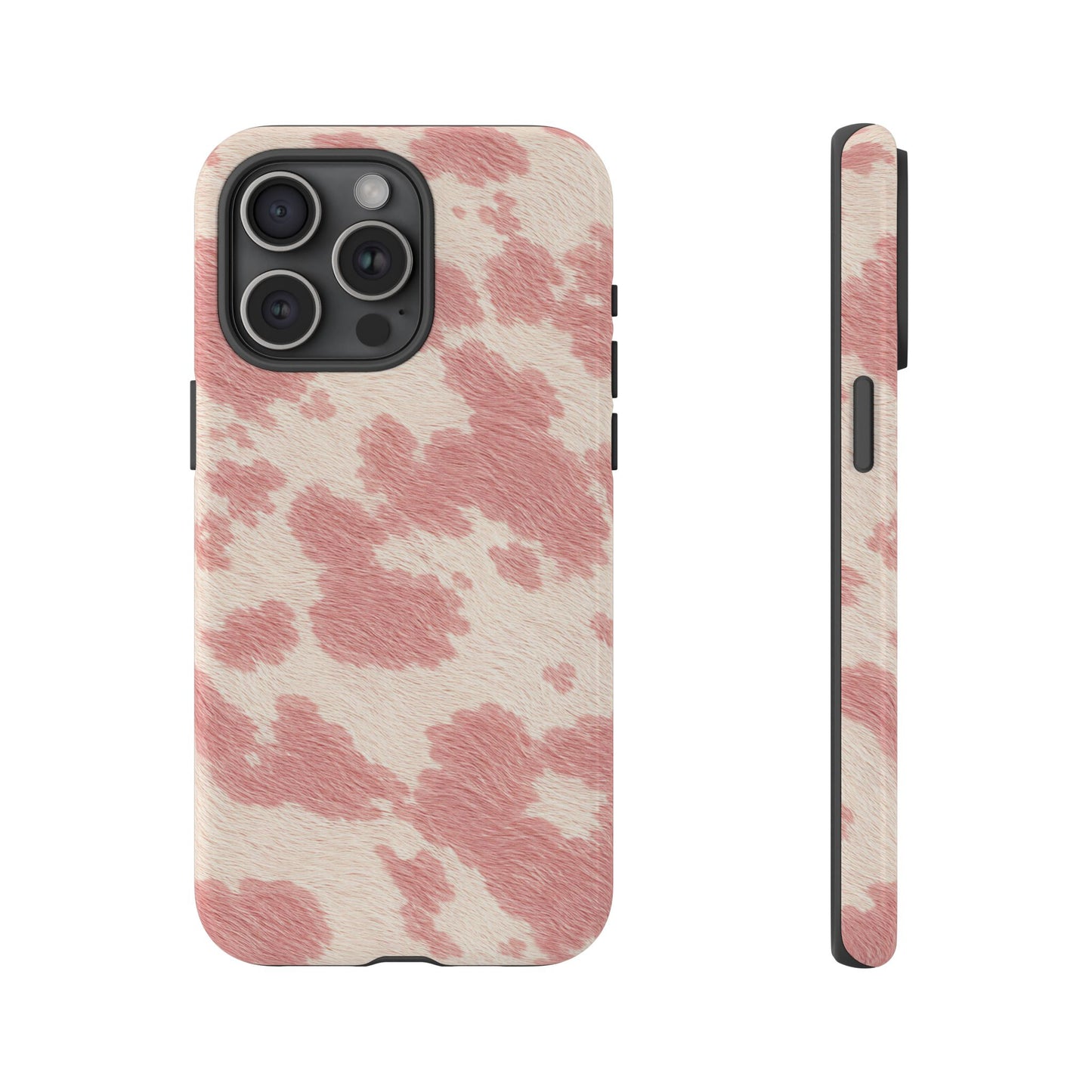 Pretty Blush Cow Print Phone Case
