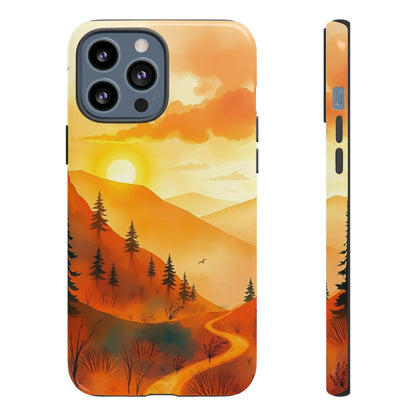 Golden Sunset Design Phone Case - Multicolor Phone Case - iPhone 13 Pro Max / Glossy