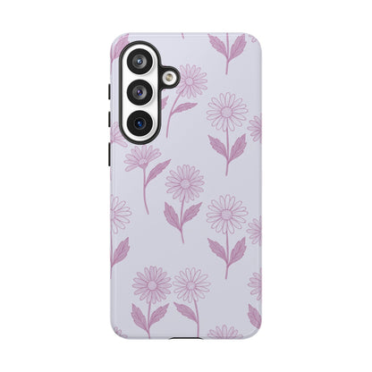 Pretty Lilac Daisy Pattern Phone Case