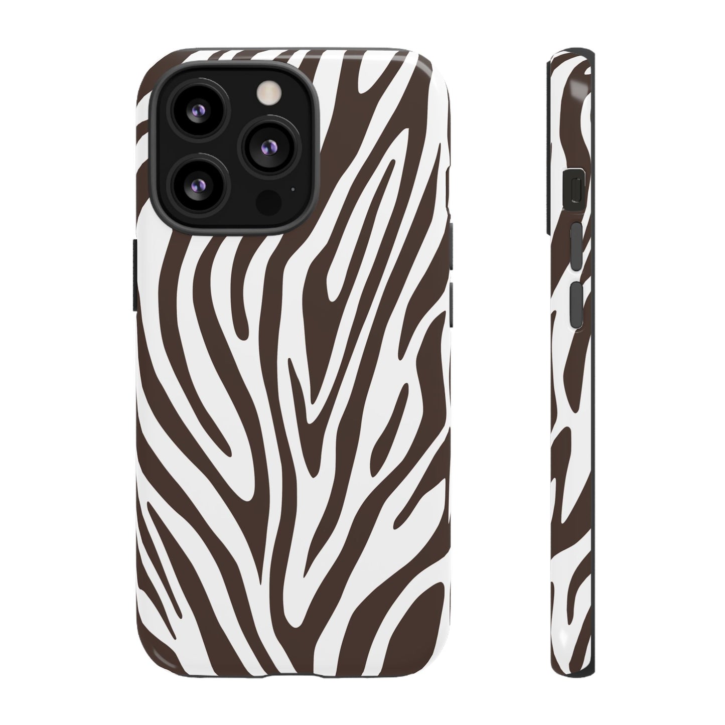 Graphic Brown Tiger Print Phone Case
