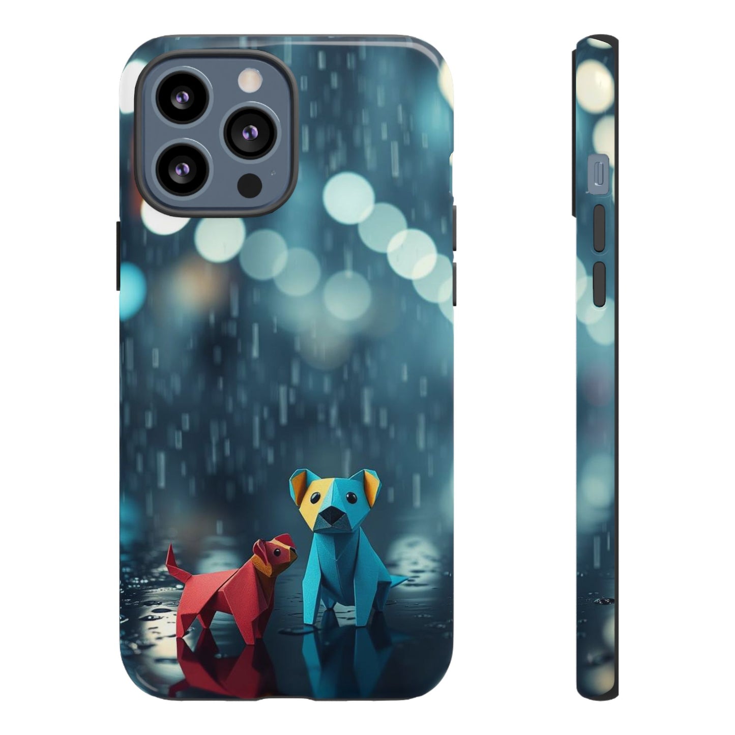 iPhone 13 Pro Max / Glossy Phone Case - Origami ’Wee Pals’ Design Phone Case