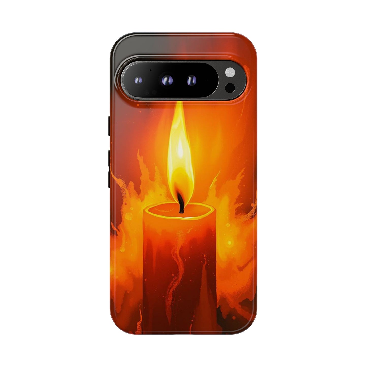 Google Pixel 9 Pro XL / Glossy Phone Case - Red Candle Phone Case