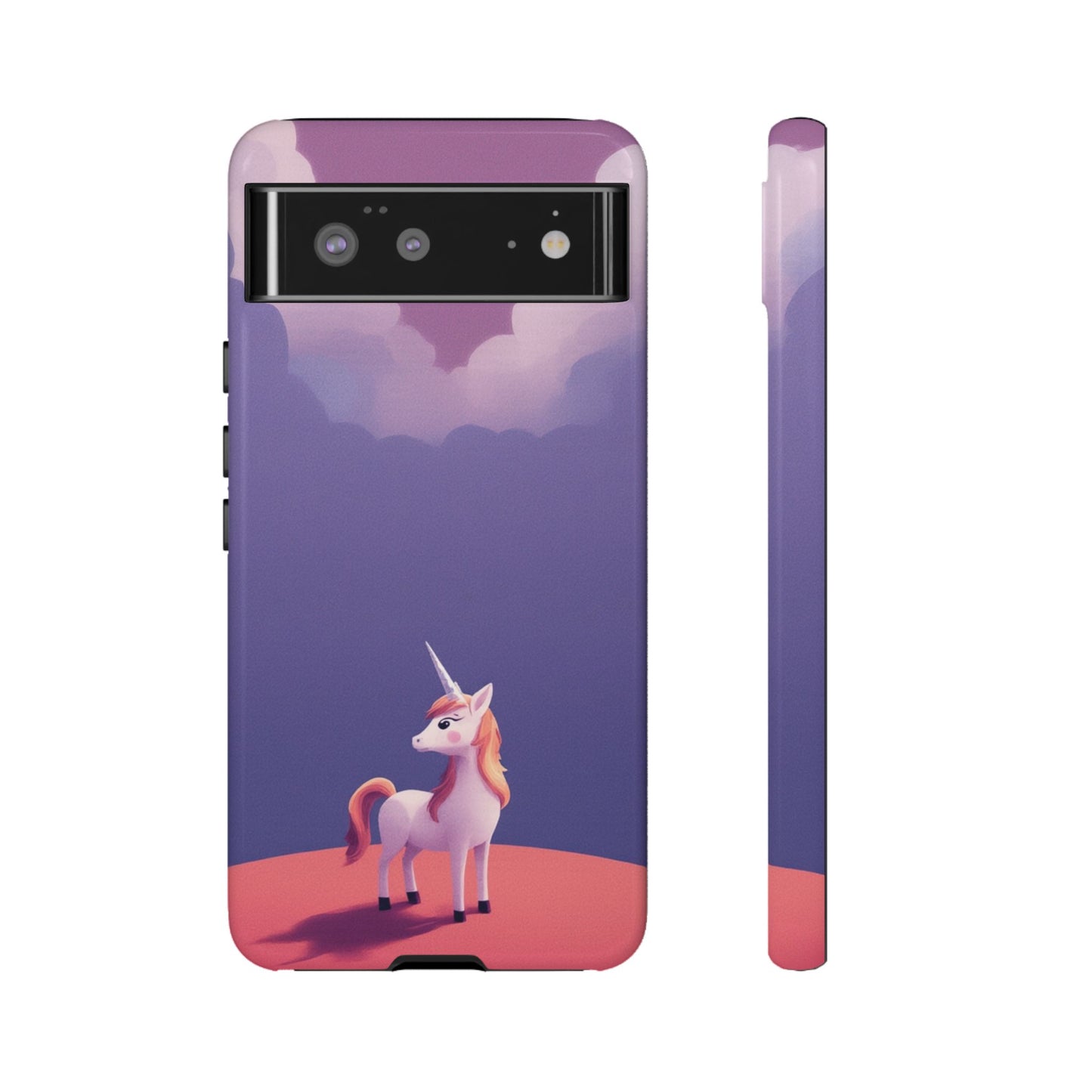 Google Pixel 6 / Glossy Phone Case - Cute Unicorn & Cloud Design Phone Case