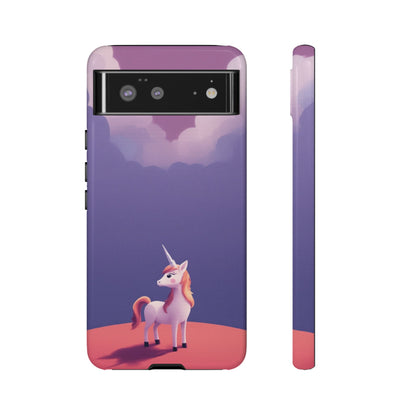 Google Pixel 6 / Glossy Phone Case - Cute Unicorn & Cloud Design Phone Case