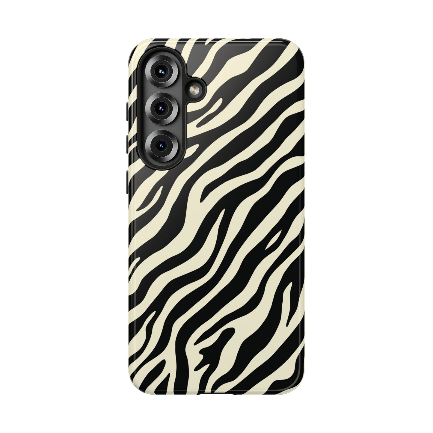 Chic Ivory Zebra Print Phone Case