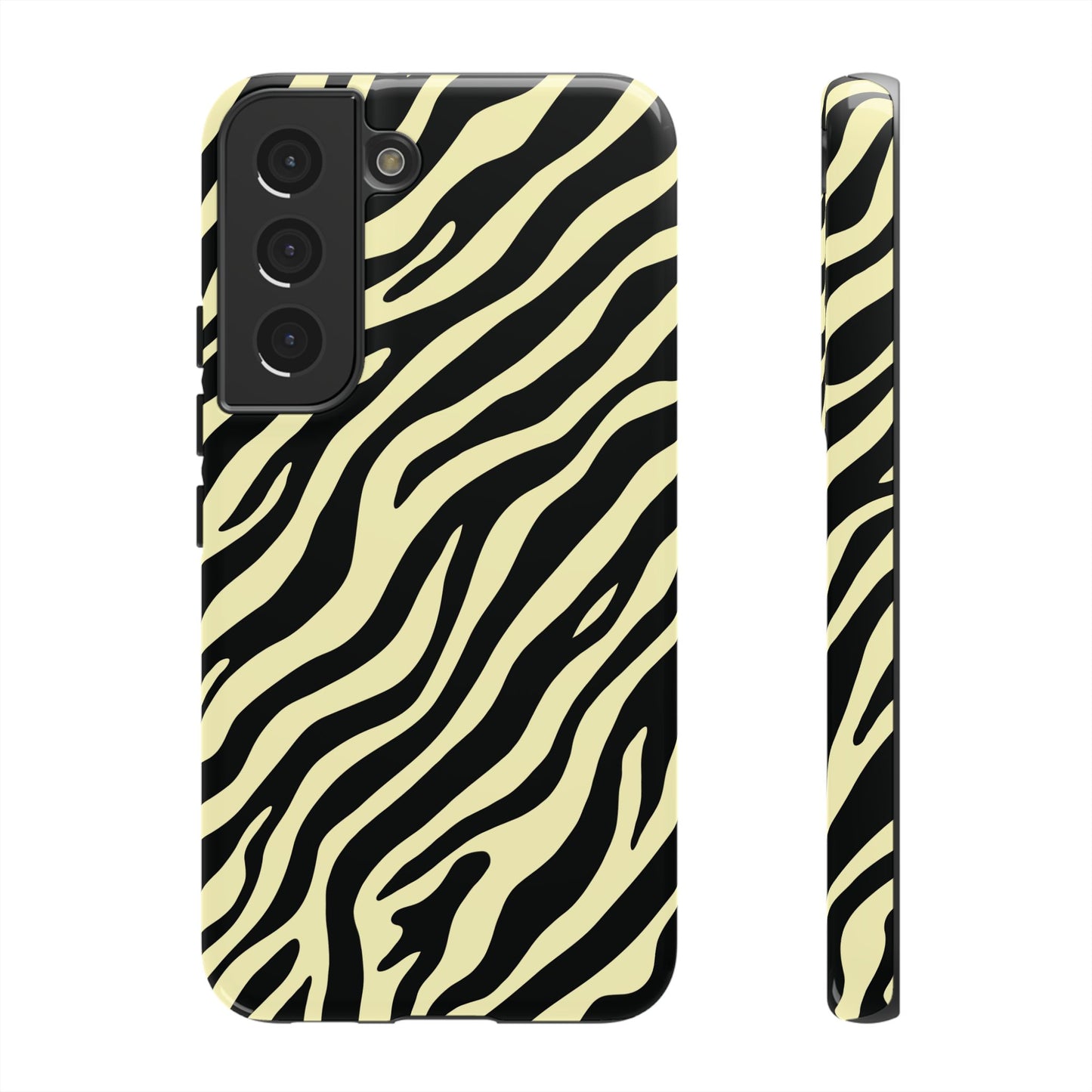 Stylish Neutral Zebra Print Phone Case