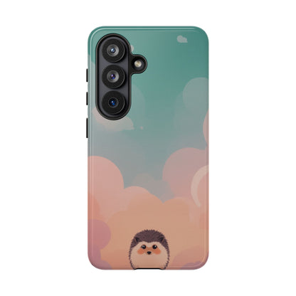 Cute Hedgehog & Cloud Design Phone Case - Multicolor Phone Case - Samsung Galaxy S26 / Glossy