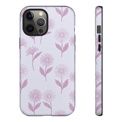 Pretty Lilac Daisy Pattern Phone Case