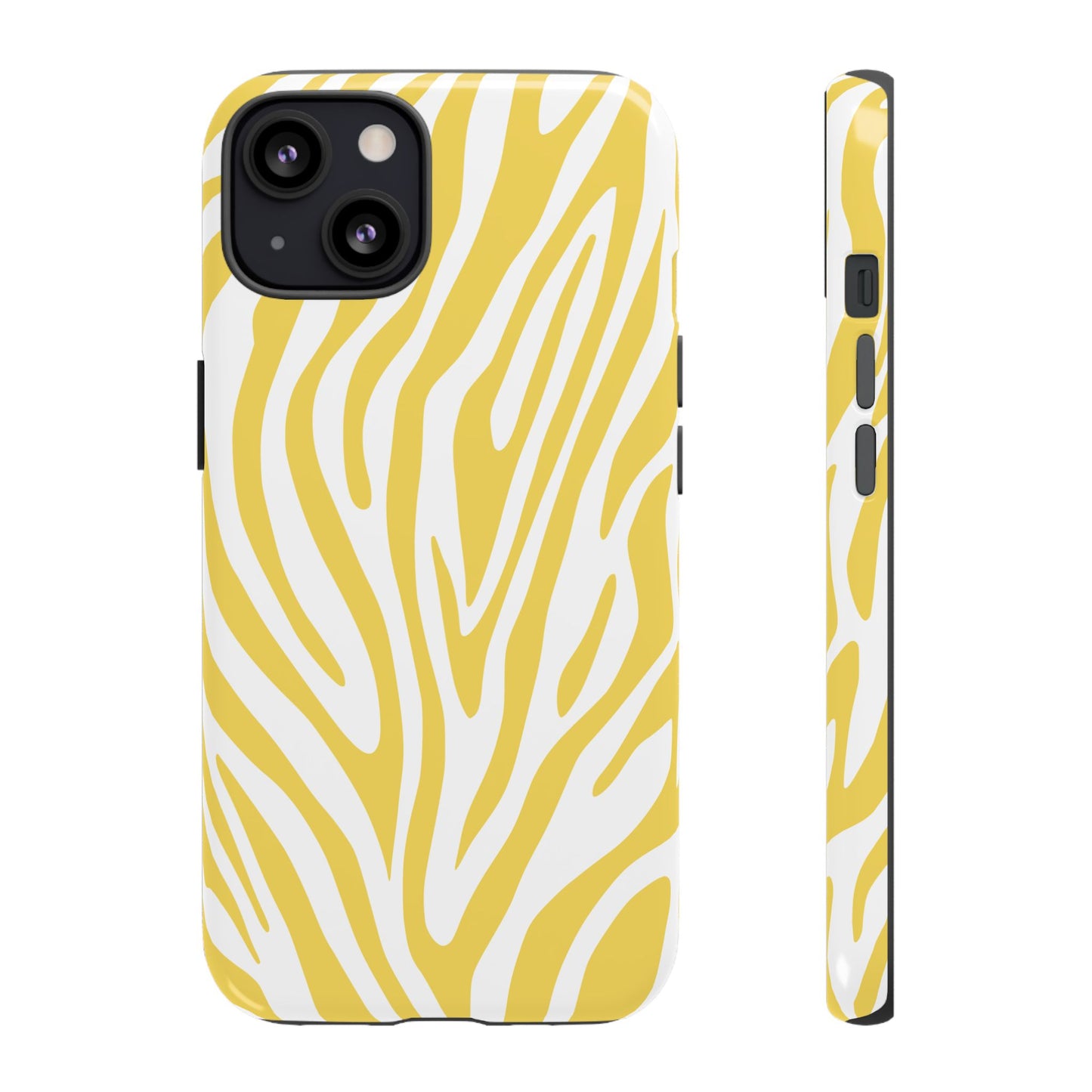 Graphic Yellow Tiger Print Phone Case