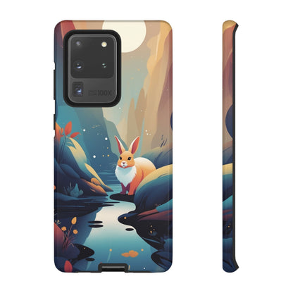 Samsung Galaxy S20 Ultra / Glossy Phone Case - Stylised Rabbit Design Phone Case