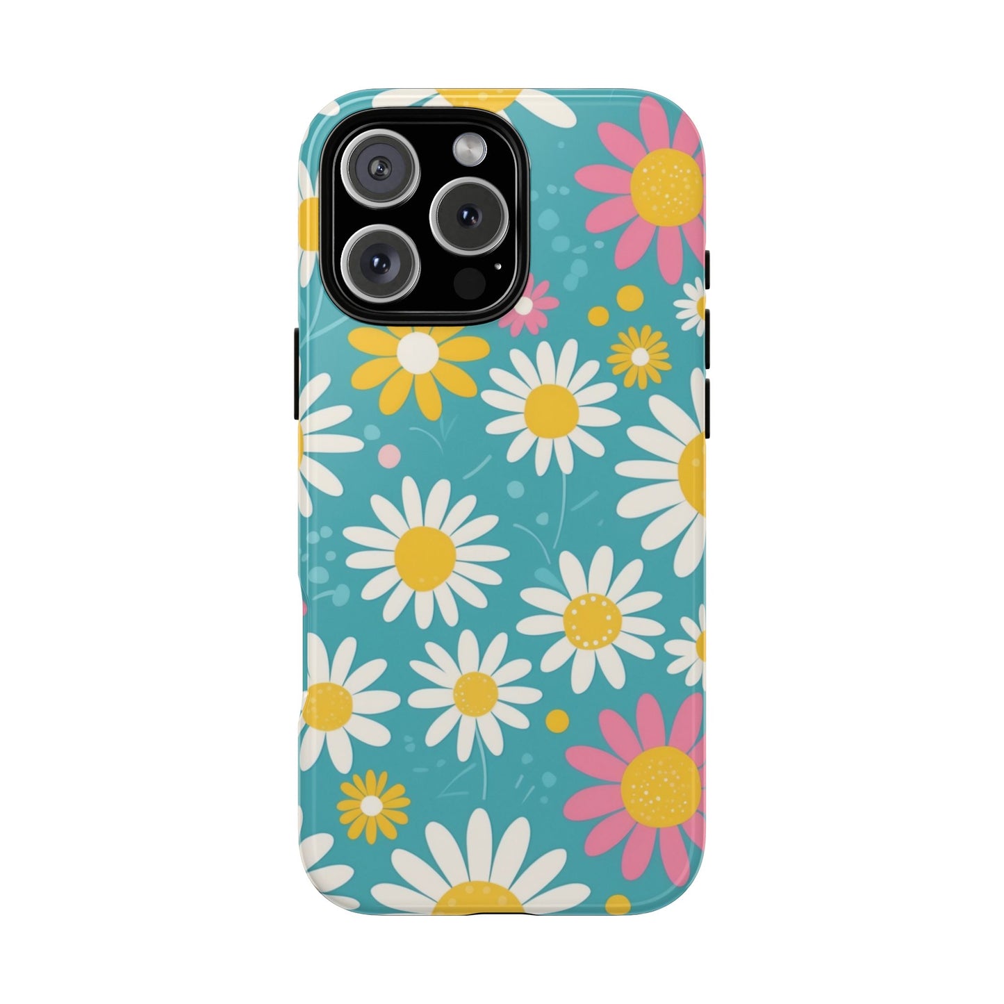 iPhone 16 Pro Max / Glossy Phone Case - Daisies Floral Pattern 5 Phone Case
