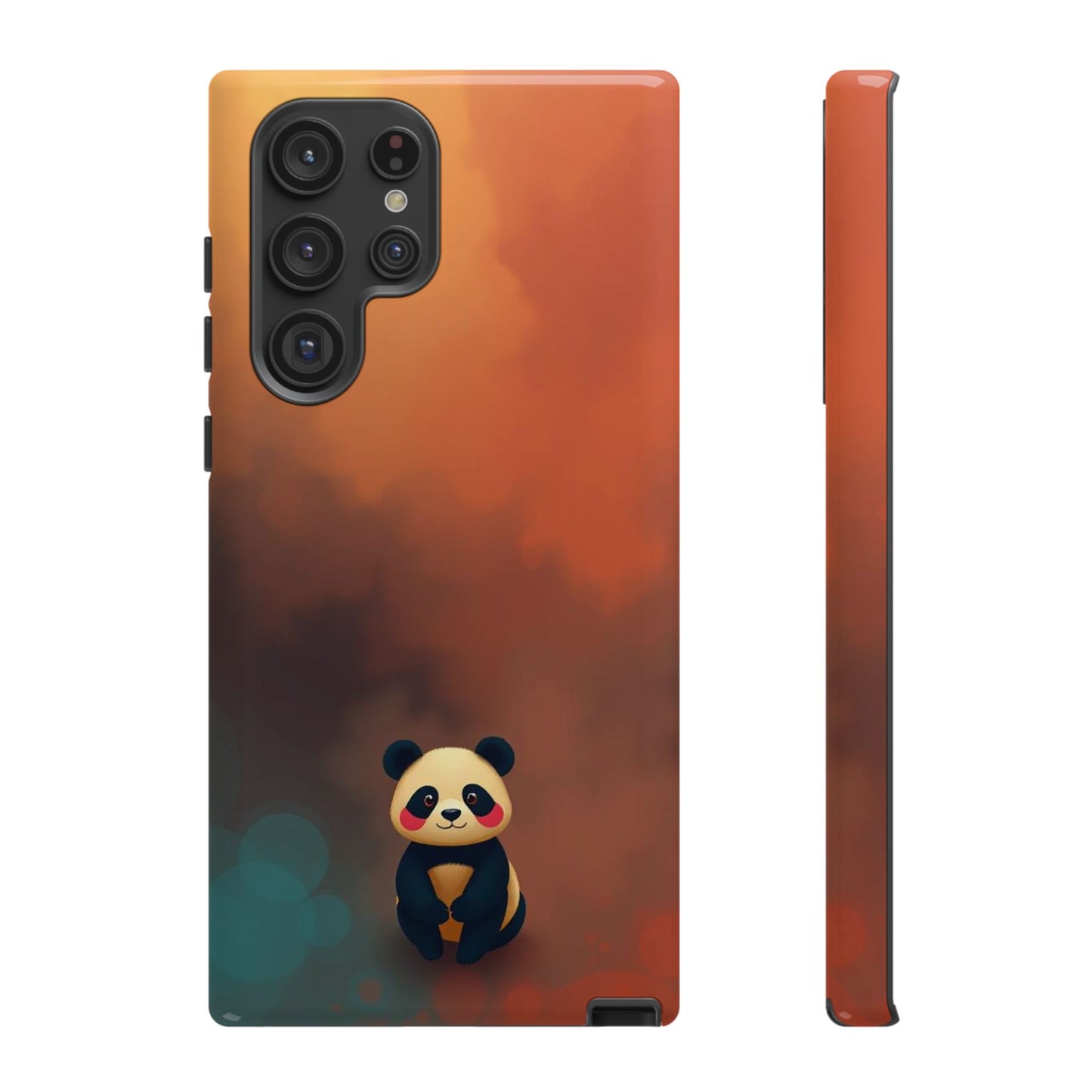 Samsung Galaxy S22 Ultra / Glossy Phone Case - Cute Colourful Panda Design Phone Case