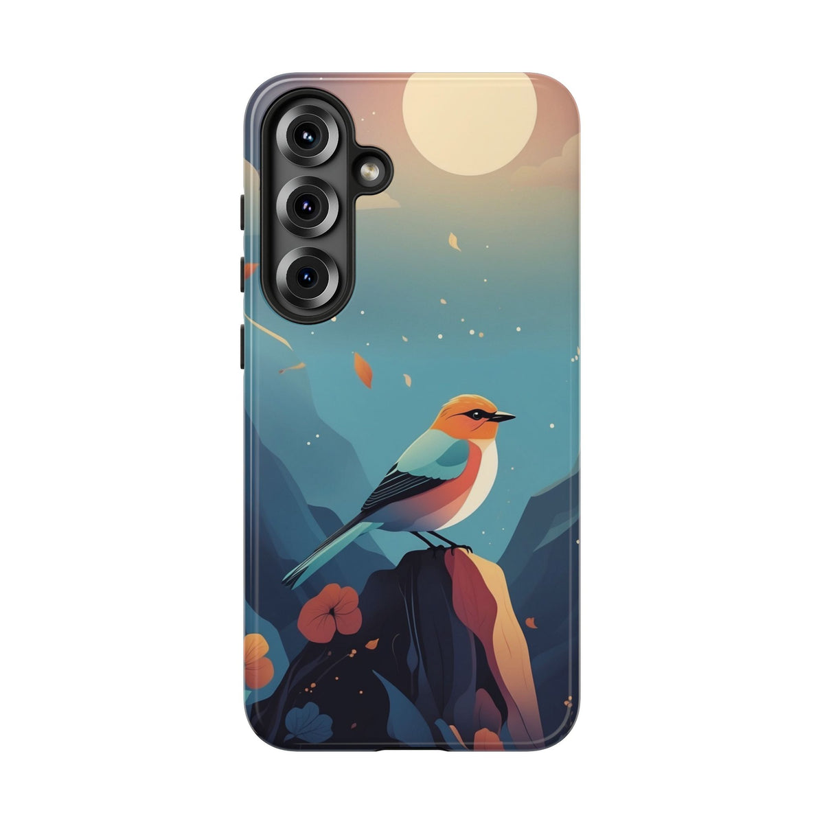 Stylised Bird Design Phone Case - Multicolor Phone Case - Samsung Galaxy S25 Plus / Glossy