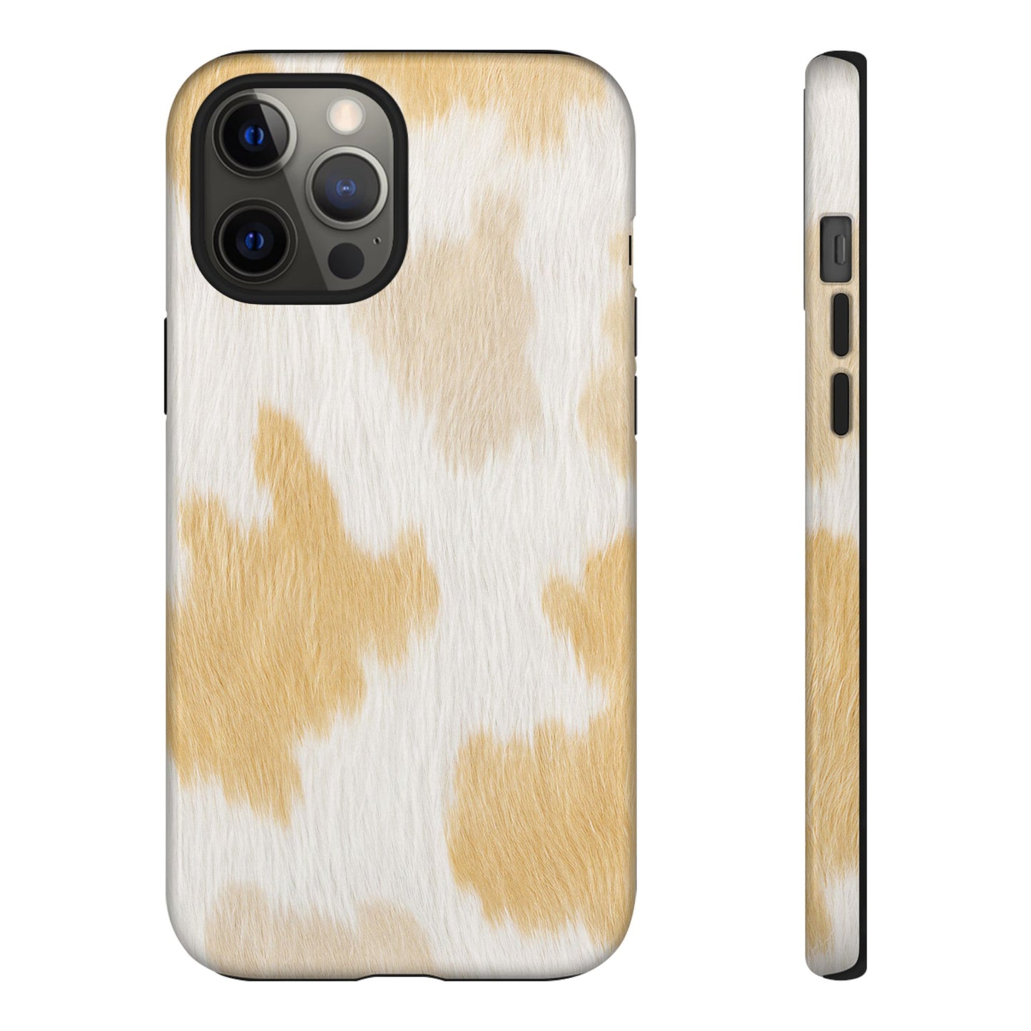 Golden Honey Cow Print Phone Case