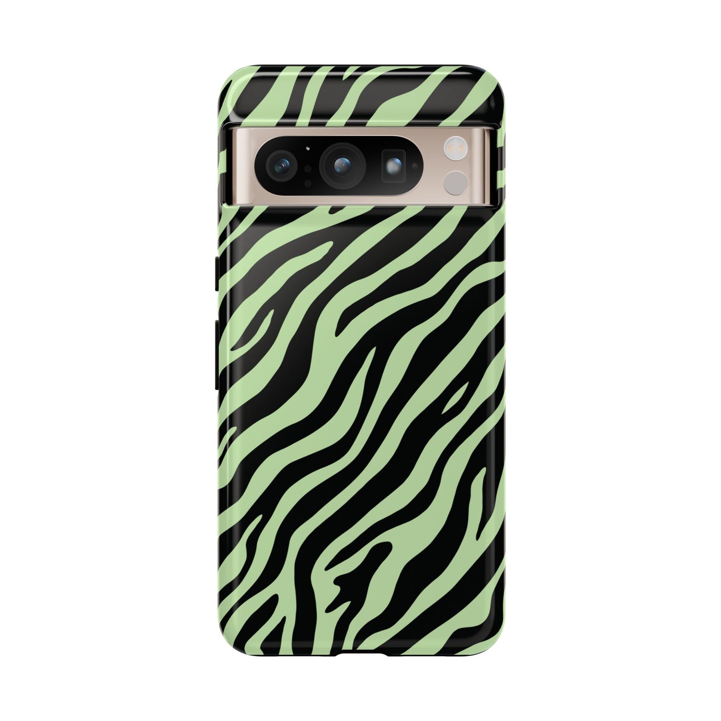 Stylish Mint Zebra Print Phone Case