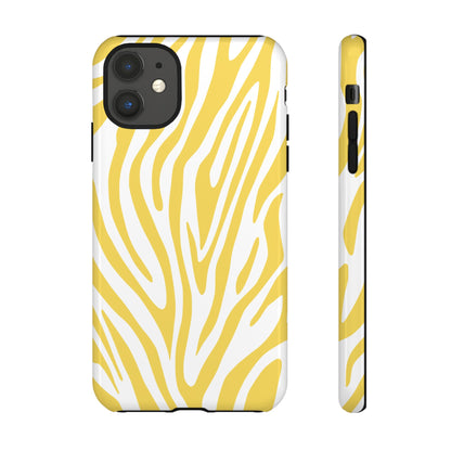 Graphic Yellow Tiger Print Phone Case