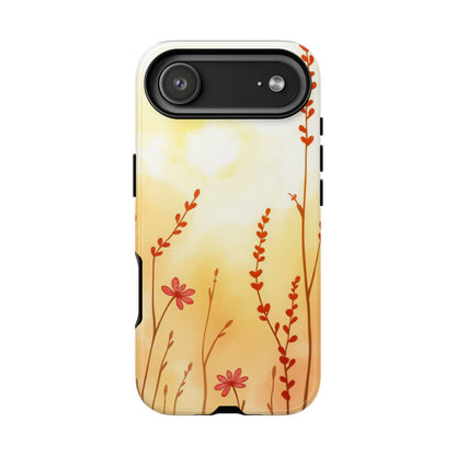 Boho Chic Watercolour Wildflower Dusk Pattern Phone Case - Multicolor Phone Case - iPhone 17 Air / Glossy