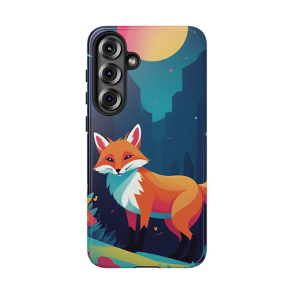 Samsung Galaxy S25 Plus / Glossy Phone Case - Stylised Fox Design Phone Case