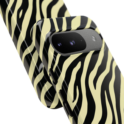 Stylish Neutral Zebra Print Phone Case