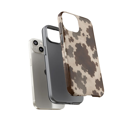 Stylish Mocha Cow Print Phone Case