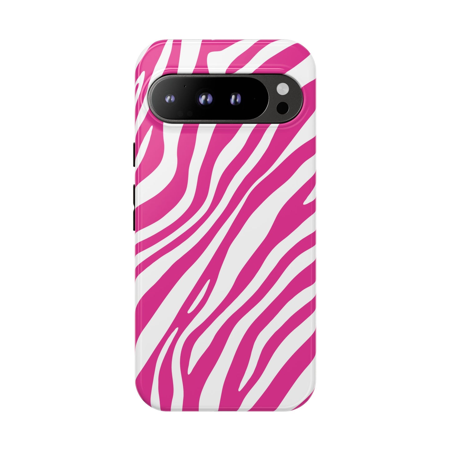 Modern Hot Pink Zebra Print Phone Case