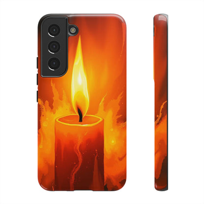 Red Candle Phone Case - Multicolor Phone Case - Samsung Galaxy S22 / Glossy