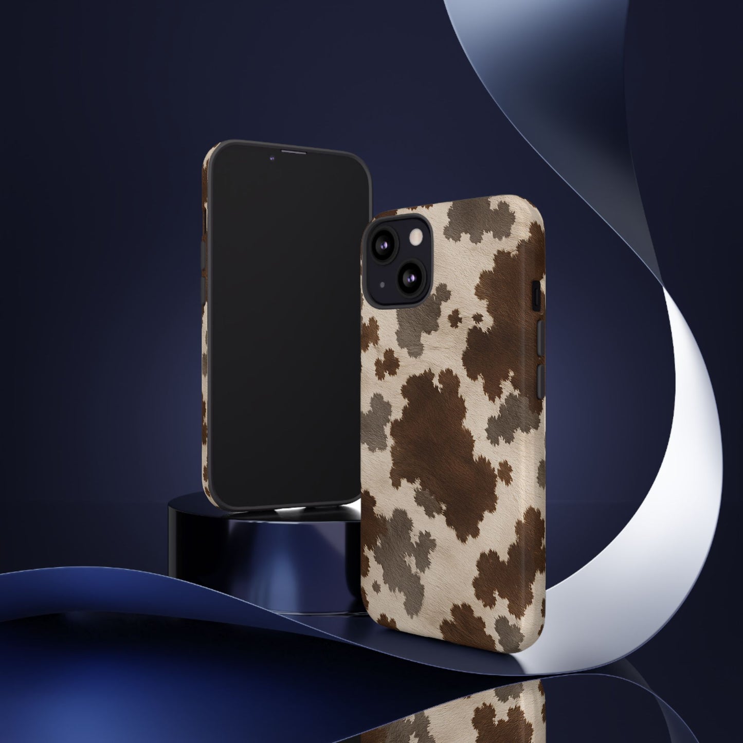 Stylish Mocha Cow Print Phone Case